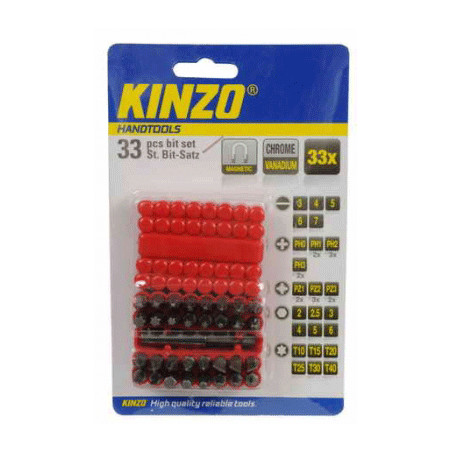 KINZO - Bit Set CRV 33 delar