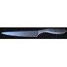 Kockkniv enkel med bra grepp, längd knivblad 20 cm bredd max 4,5 cm, blad och handtag i rostfritt stål.