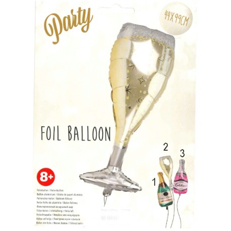 Folie ballong champagne 44x99cm
