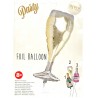 Folie ballong champagne 44x99cm