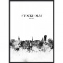 Poster 30x40 B&W Stockholm 1