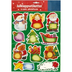 23-pack julklappsetiketter självhäftande