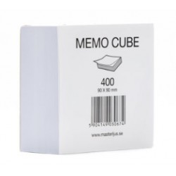 MEMO CUBE blockkub vit limmad 400blad 90x90mm 1pk