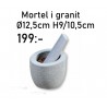 Mortel i granit Ø12,5cm H9/10,5cm